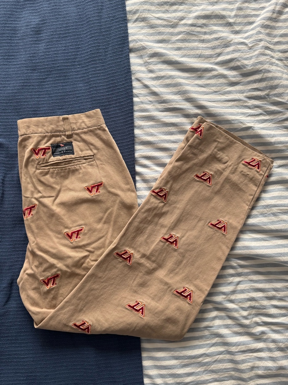 Virginia Tech Hokies Embroidered Game Day Pants